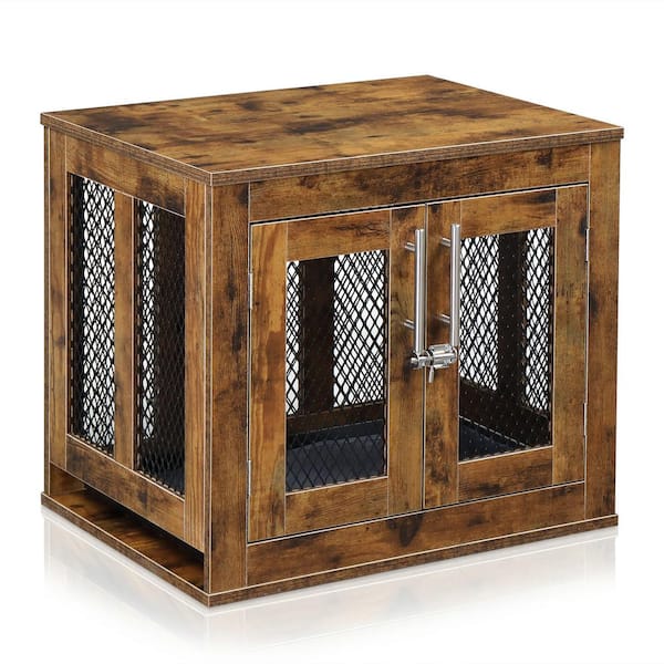 Karl home 23.6 in. Brown Rectangle MDF End Table