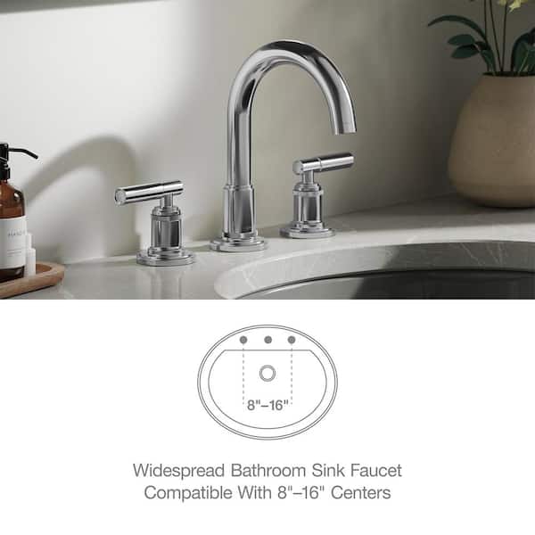 KOHLER Torrington 8 in. Widespread Double Handle Bathroom Faucet