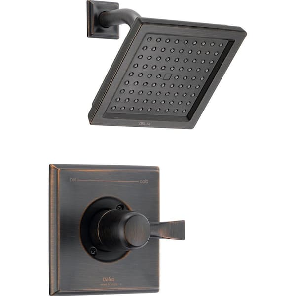 Delta Dryden 1-Handle 1-Spray Raincan Shower Faucet Trim Kit in Venetian Bronze (Valve Not Included)