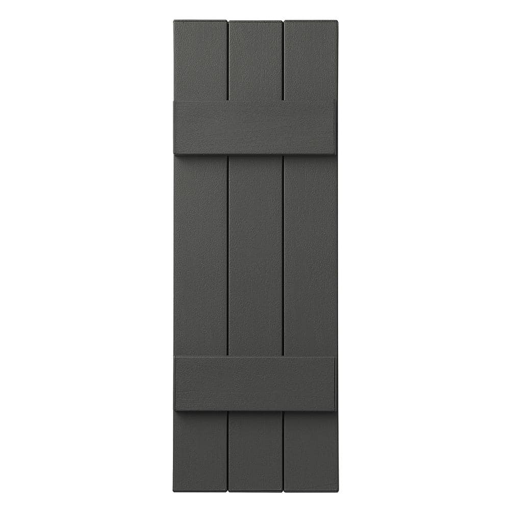 11 in. x 43 in. Polypropylene Plastic 3-Board Closed Board and Batten Shutters Pair in Spanish Moss price history on PriceWatchPro