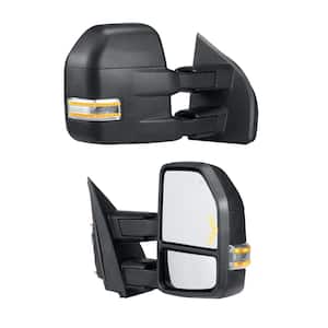 Towing Mirrors Pair for 2015-2018 Ford F150 with Light Manual Controlling Telescoping Folding Heating Defrost