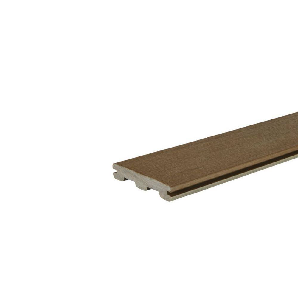 Composite Terrain+ 1-in x 6-in x 1-ft Grooved Dark Oak Composite Sample (Actual: .94-in x 5.36-in x 1-ft ) price history on PriceWatchPro
