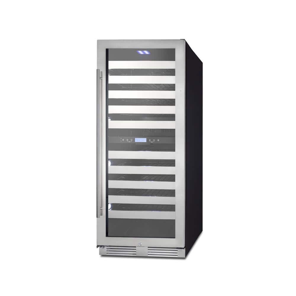 116-Bottle Stainless Steel Dual Zone Wine Cellar