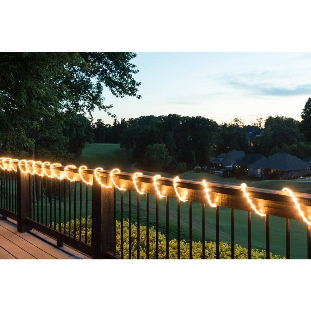 EcoSmart 40 ft. (8 ft. x 5) Warm White Flexible Integrated LED Rope Light