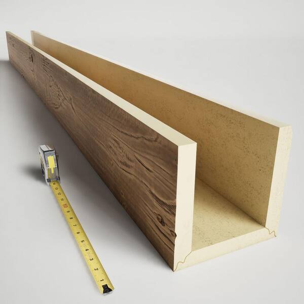 Ekena Millwork Endurathane 12 in. H x 6 in. W x 22 ft. L Knotty