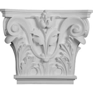 16-1/2 in. x 13-5/8 in. x 3-3/4 in. Polyurethane Acanthus Leaf Pilaster Corbel