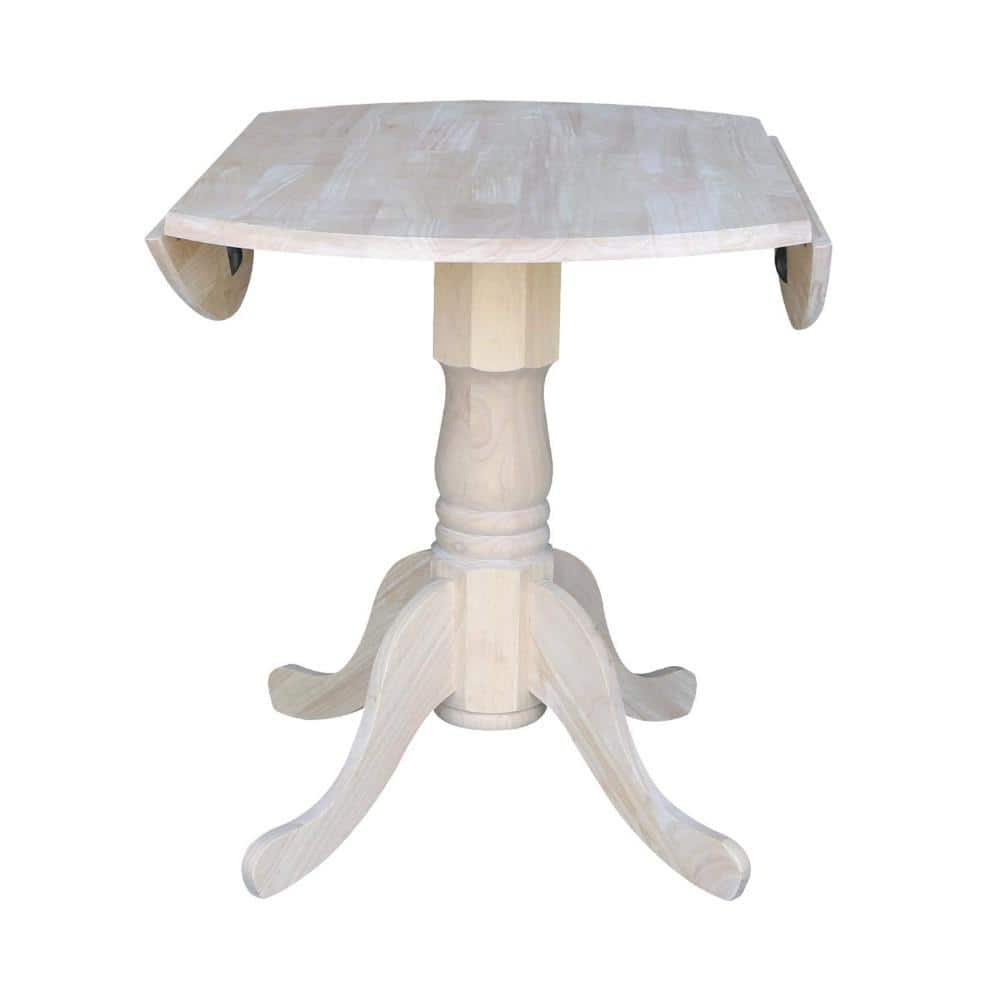 Elegant French Country 36" Round Extendable Wood Dining Table