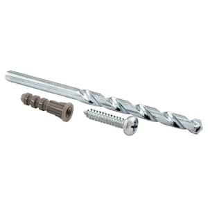1/4 in. Drill Bit, Plastic Masonry Drill Bit with Anchors and Screws