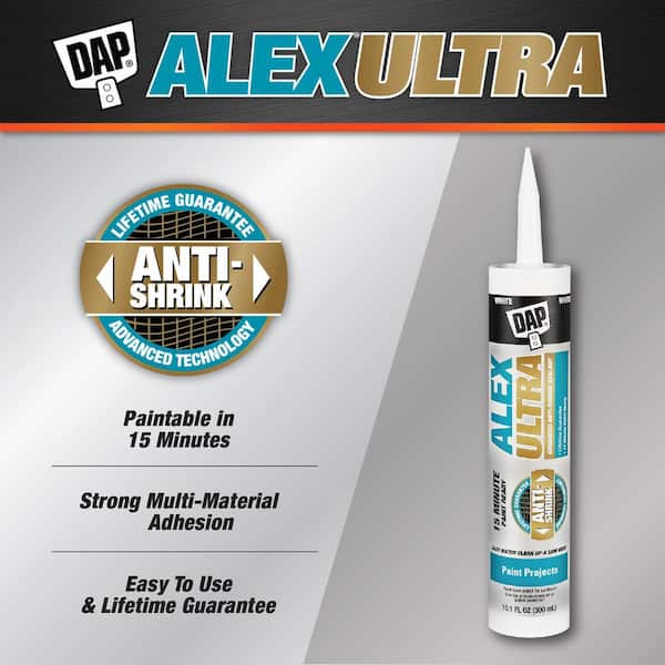 Alex Ultra 10.1 oz. White Advanced Anti-Shrink Sealant (12-Pack)