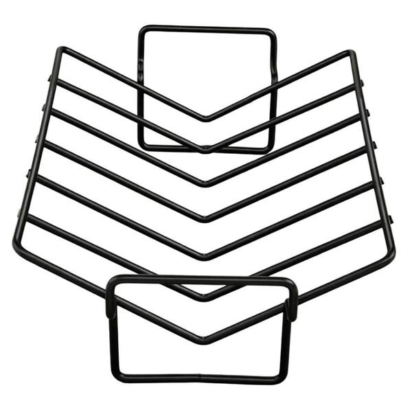 16 in. x 10.25 in. x 4 in. Nonstick-Coated Steel Baking Rack with V-Shaped for Even Cooking and Juicy Results (1-Pack)