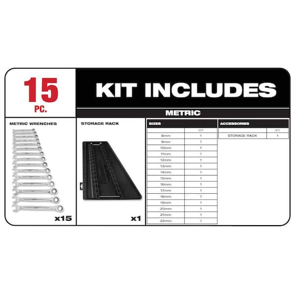 Ratcheting Wrench and Screwdriver Mechanics Tool Set (21-Piece)