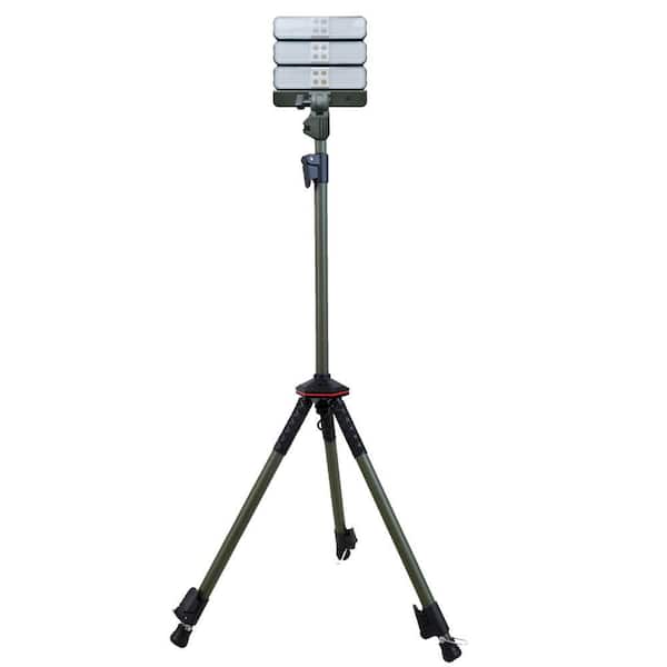 78 in. 3000 Lumens Integrated LED Solar Work Light Floor Lamp with Tripod