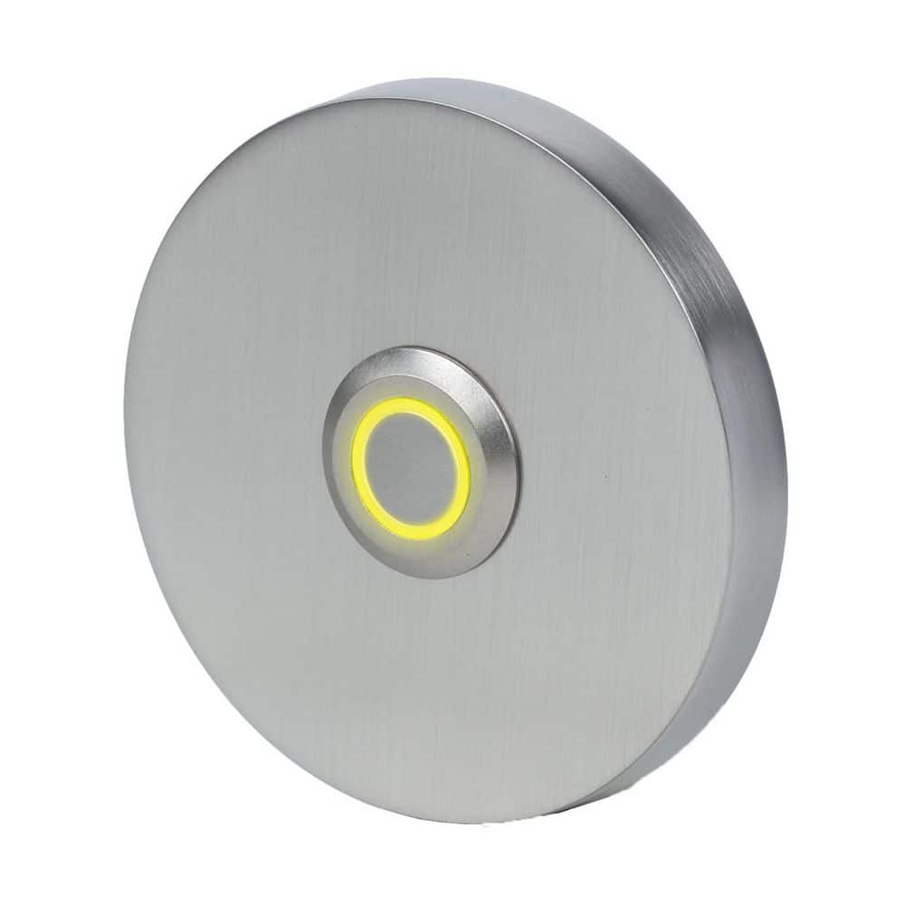 Newhouse Hardware Wired Metal Circular Recessed Mount Doorbell Push ...