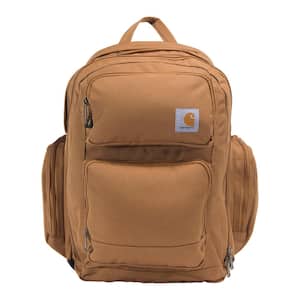 19.69 in. 35L Triple-Compartment Backpack Brown OS