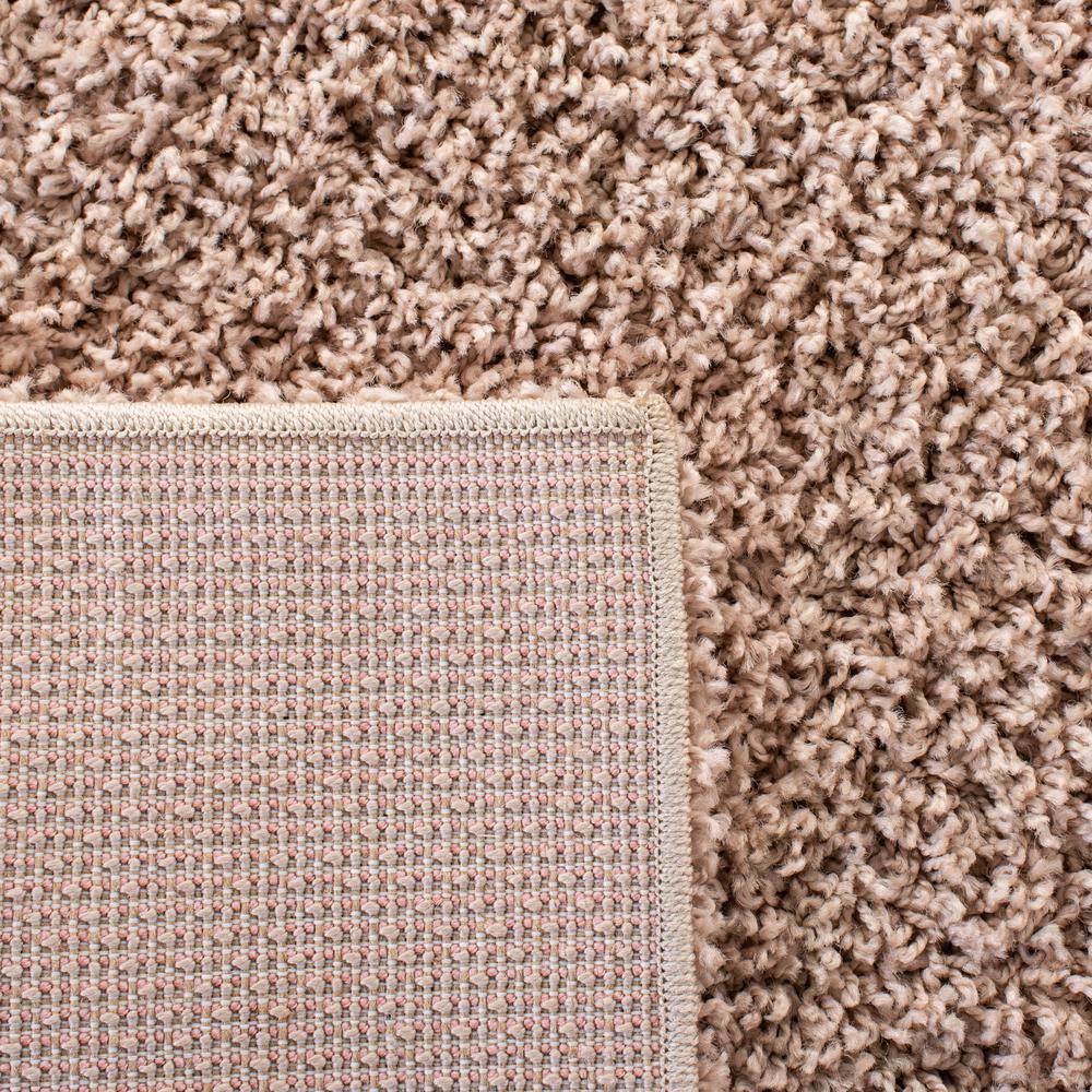 Beige 5'3" x 7'6" Synthetic Shag Area Rug