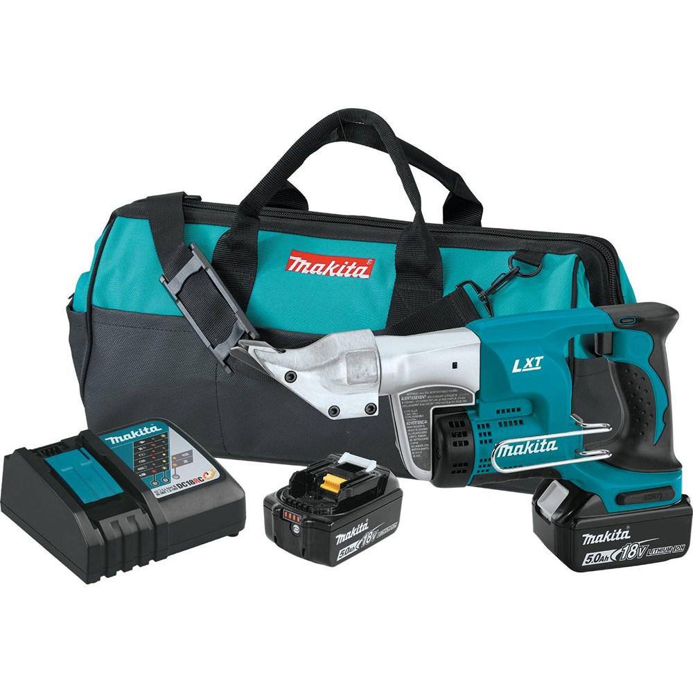 UPC 088381834247 product image for Makita 18V LXT 5.0Ah Lithium-Ion Cordless 18-Gauge Straight Shear Kit | upcitemdb.com