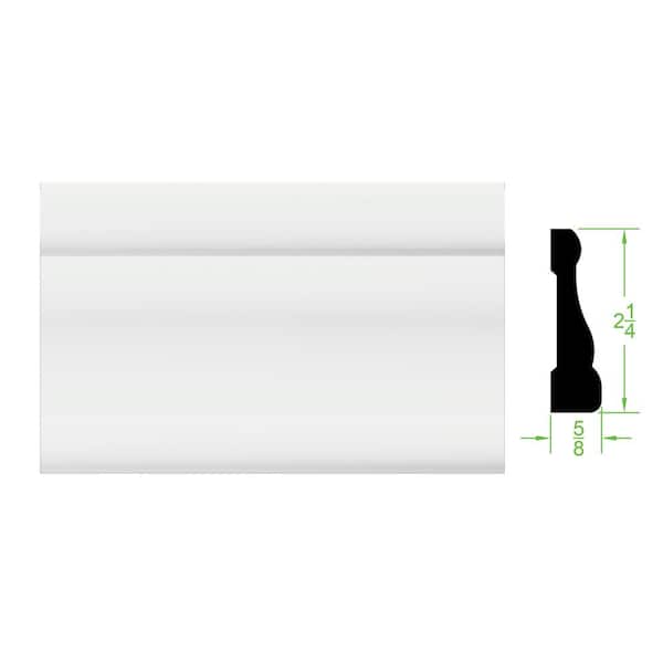 TRIMFINITY 5/8 in. x 21/4 in. x 96 in. WM A214 EcoPoly Interior