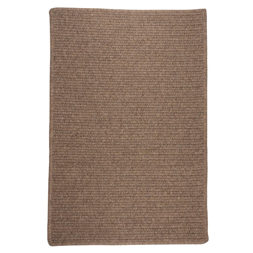Courtyard Cocoa 3 ft. x 5 ft. Rectangle Braided Area Rug