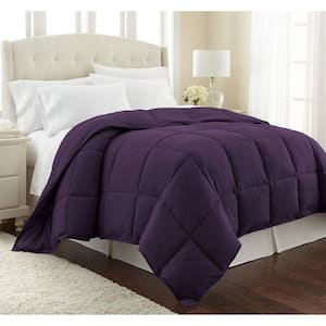 Vilano Down Alternative Purple Solid King/California King Microfiber Comforter