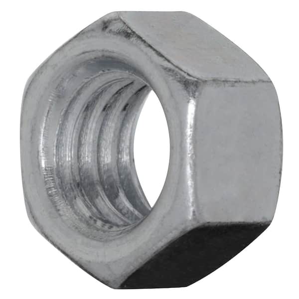 1"-8 NC Grade 2 Finished Hex Nuts Steel Zinc Plated 100 count box 