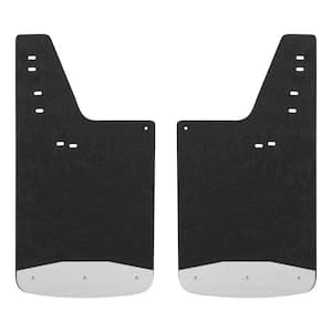 Front or Rear 12" x 23" Textured Rubber Mud Guards, Select Ford Super Duty