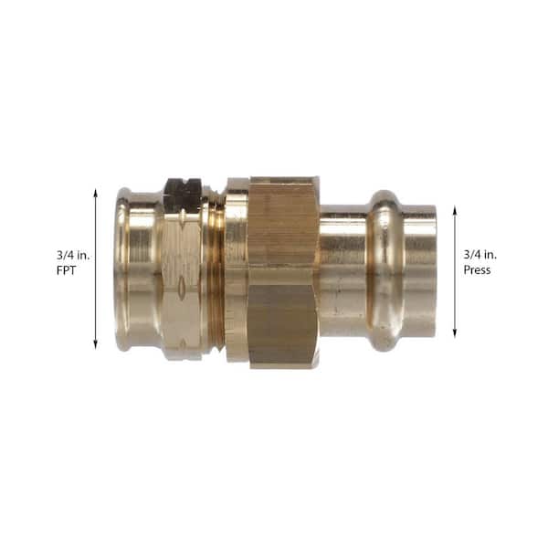 ProPress 3/4 in. Press x 3/4 in. FPT Zero-Lead Bronze Union