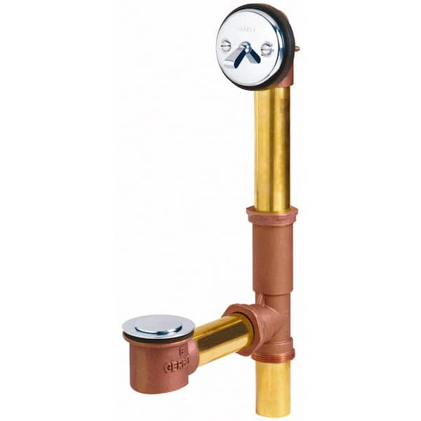 Classics 20 Gauge Brass Pop-up Bath Drain in Chrome