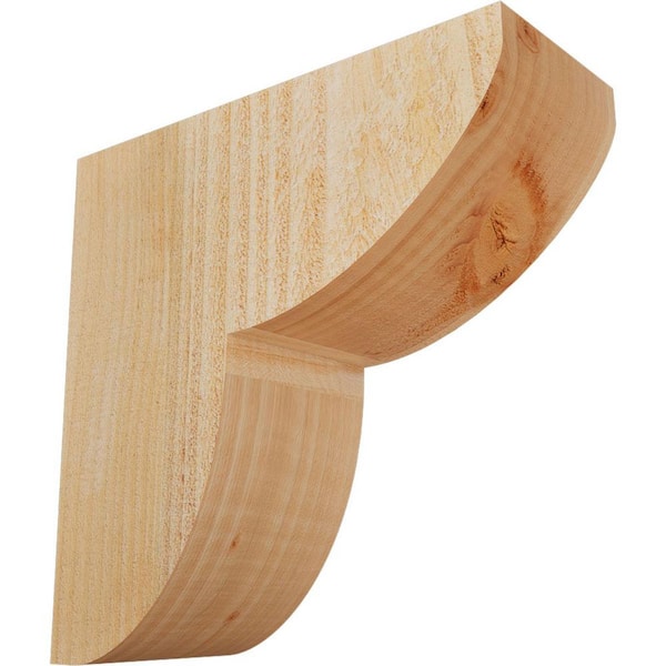 Ekena Millwork 4 in. x 10 in. x 10 in. Douglas Fir Carmel Smooth Corbel