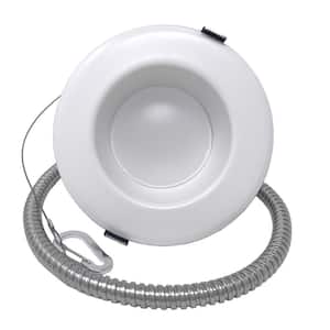 Downlight 4 in. Adjustable White Remodel 12-Watt Equivalent Housing Integrated LED Recessed Lighting Kit(1-Pack)