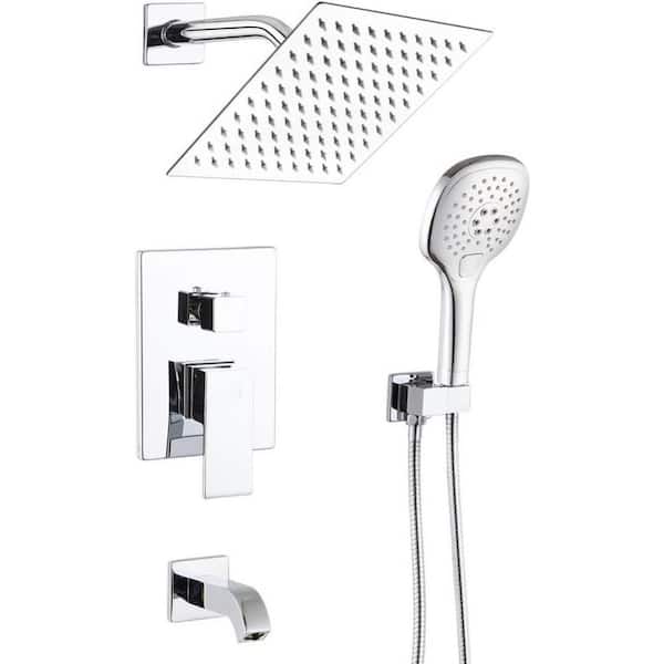 Unbranded Roxy 12.27 in. W 3 Jet Shower Tower in Chrome 16GS-36198