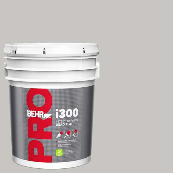 BEHR PRO 5 gal. #PPU24-16 Titanium Dead Flat Interior Paint