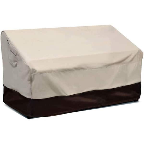 Unbranded Beige and Brown Outdoor Heavy-Duty Patio Cover, 100% Waterproof Outdoor Cover with Vents, Large Standard
