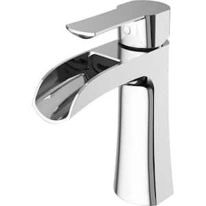 Paloma Single Handle Single-Hole Bathroom Faucet in Chrome