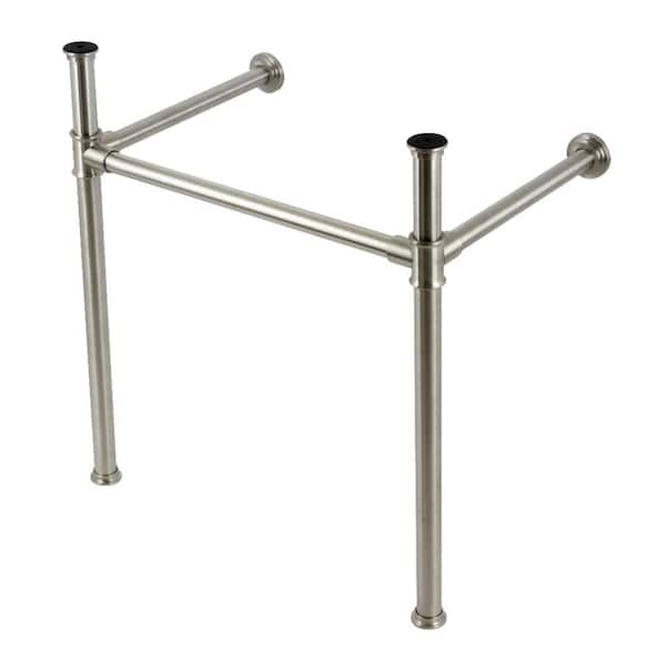 Fauceture Stainless Steel Console Sink Leg in Brushed Nickel