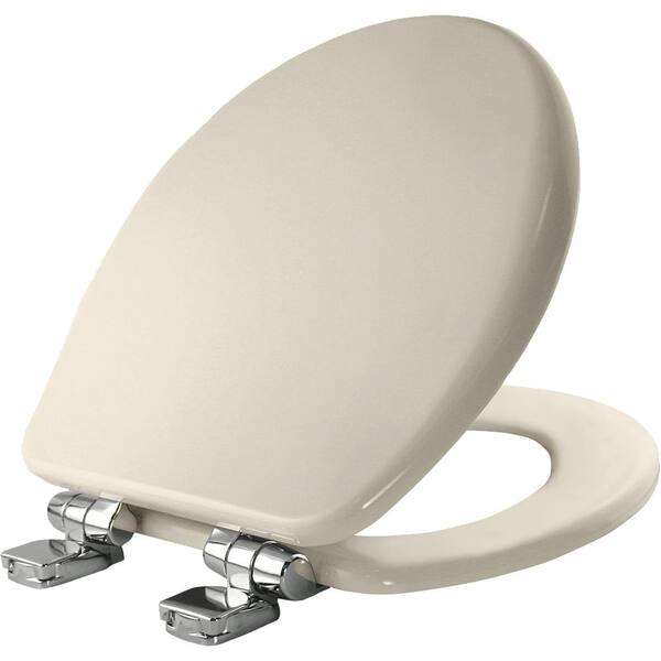 BEMIS Round Closed Front Toilet Seat in Biscuit9170CHSL 346 The Home