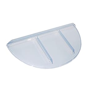 39 in. W x 16 in. D x 2-1/2 in. H Economy Round Flat Window Well Cover
