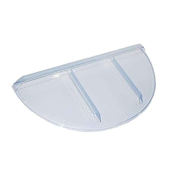 SHAPE PRODUCTS 39 in. W x 16 in. D x 2-1/2 in. H Economy Round Flat Window Well Cover