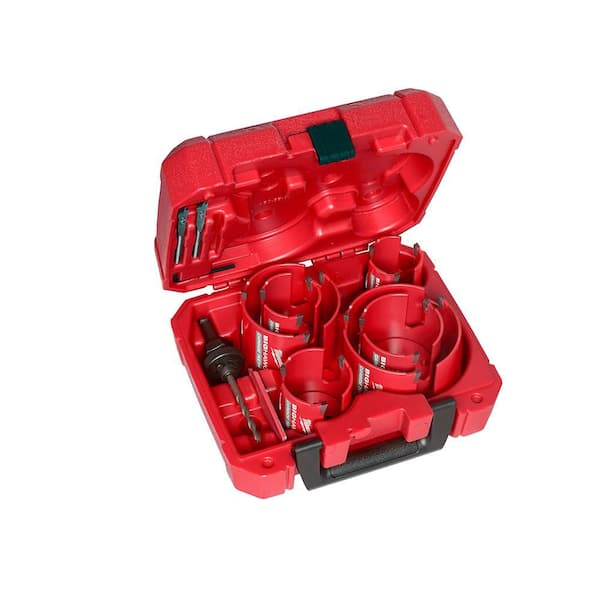 Milwaukee BIG HAWG Carbide Hole Saw Kit (10-Piece) 49-56-9290