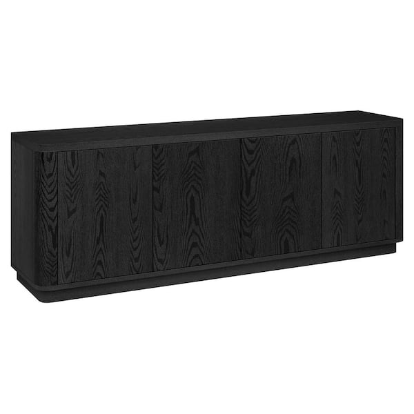 Meyer&Cross Plympton 68 in. Black Grain TV Stand Fits TV's up to 75 in.