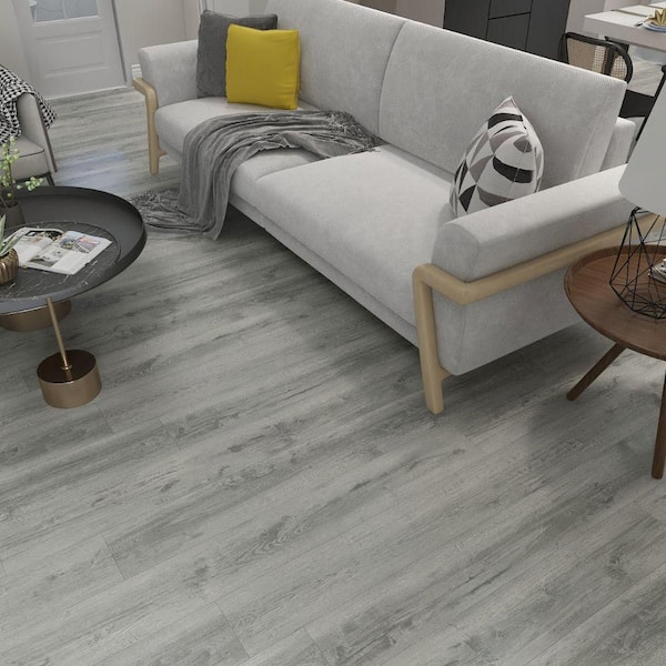 Hydrostop Sunrise Palms 20 MIL x 7.1 in. W x 48 in. L Waterproof Click Vinyl Plank Flooring (23.64 sq. ft./Case)