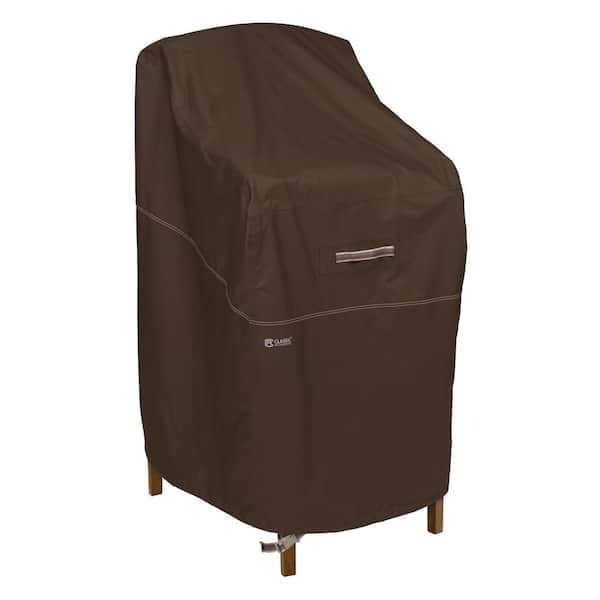 Dark Cocoa Bar Height Chair Cover, Bar Height Outdoor Chair Covers