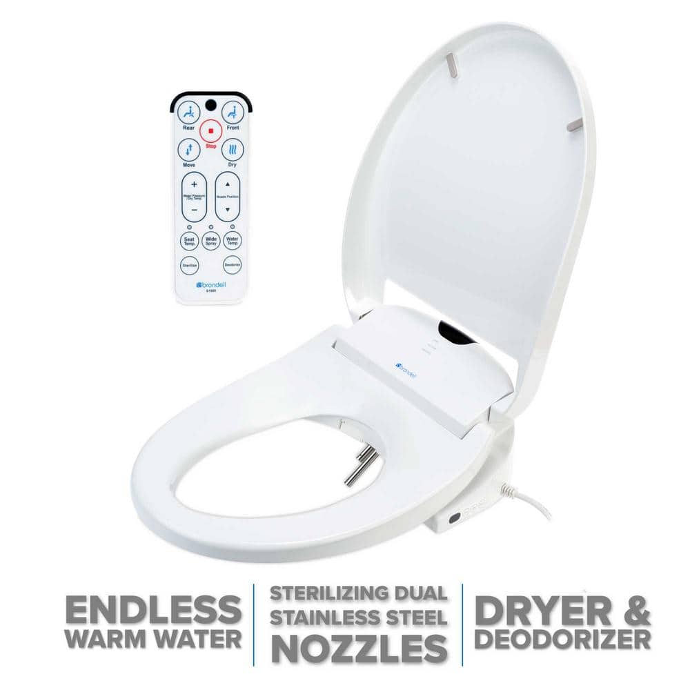 Brondell Swash 1000 White Advanced Bidet Toilet Seat