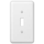 Declan 1 Gang Toggle Steel Wall Plate - White