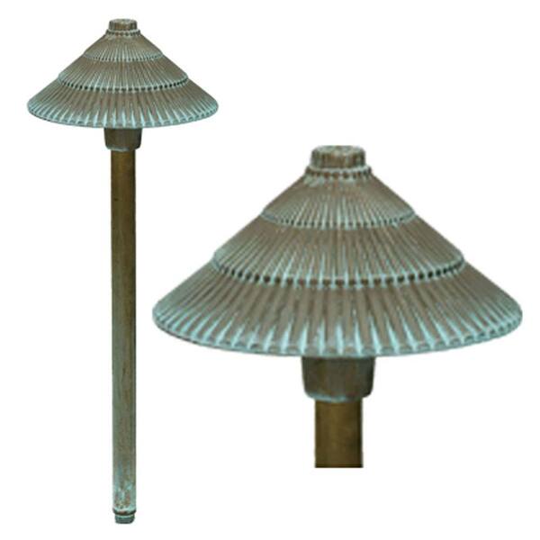 Best Quality Lighting 1-Light Verde Green Die-Cast Brass Path Light