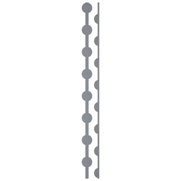 Ekena Millwork Bridgeport 0.125 in. T x 0.5 ft. W x 8 ft. L Bronze Mirror Acrylic Decorative Wall Paneling 12-Pack