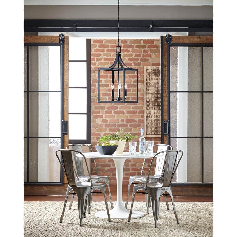 Labette Black Medium 3-Light Farmhouse Pendant