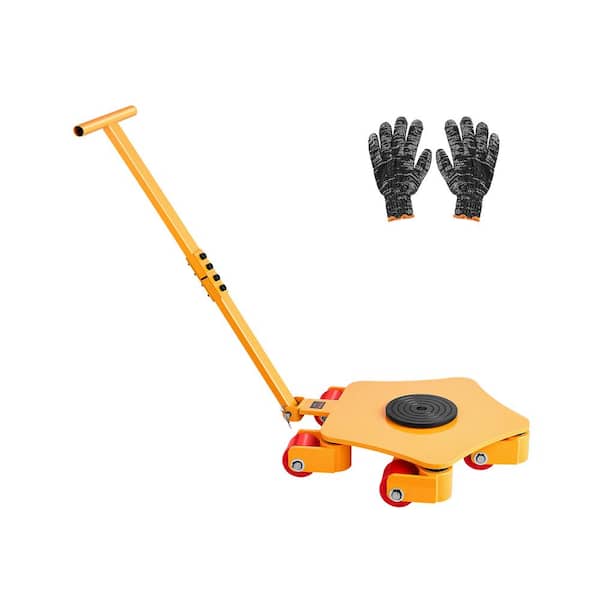Machine Skate, 8800 lbs. Machinery Moving Skate, Machinery Mover Skate with 360° Rotation Cap and PU Swivel Rollers