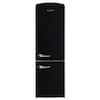 iio 12 cu. ft. Retro Frost Free Bottom Freezer Refrigerator in Black,  ENERGY STAR (Right Hinge) CRBR-2412ioBR - The Home Depot