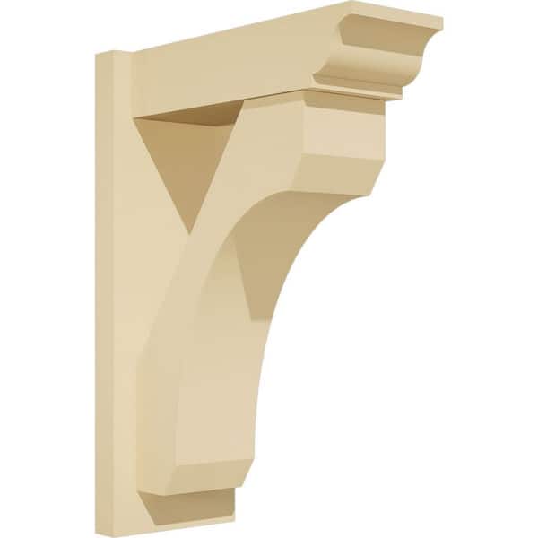 Ekena Millwork Legacy 7 in. W x 22 in. H x 16 in. D Signature Urethane Polyurethane Outlooker with Traditional Ends