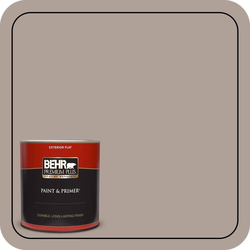 1 qt. #N180-4 Moleskin Flat Exterior Paint & Primer price history on PriceWatchPro